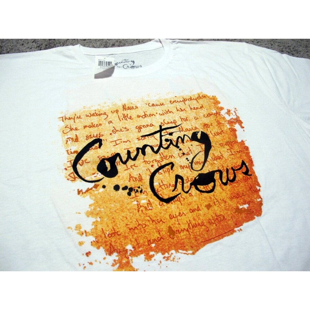 Counting Crows August & Everything After album cover white t-shirt men's sz XXL